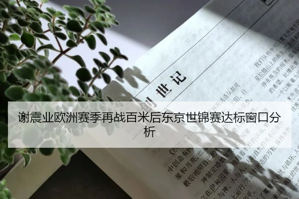 谢震业欧洲赛季再战百米后东京世锦赛达标窗口分析